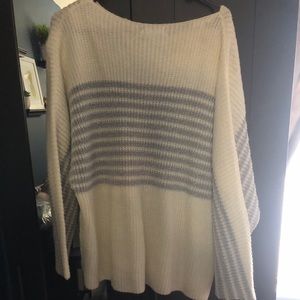 Brand new- white and silver sweater